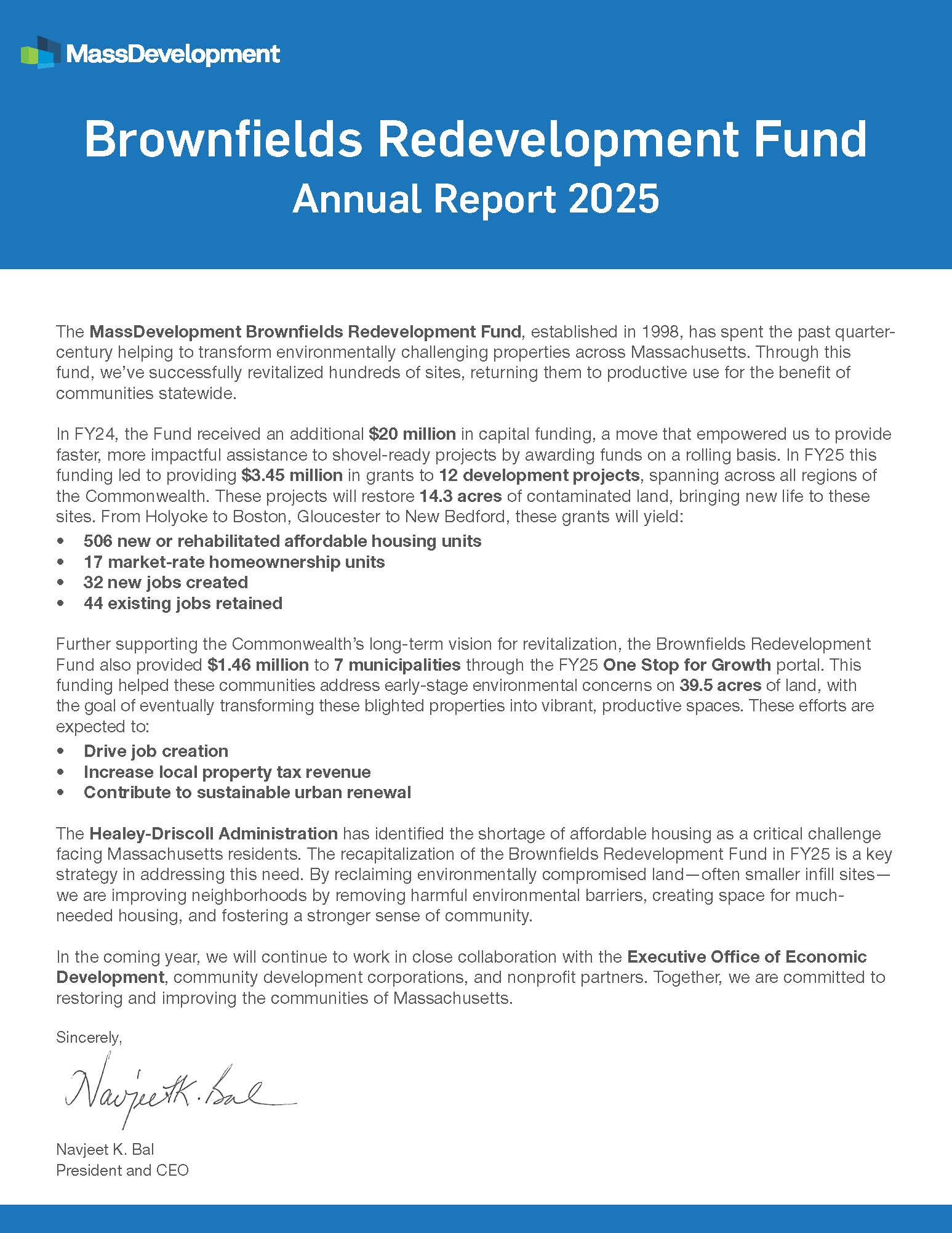Brownfields Redevelopment Fund