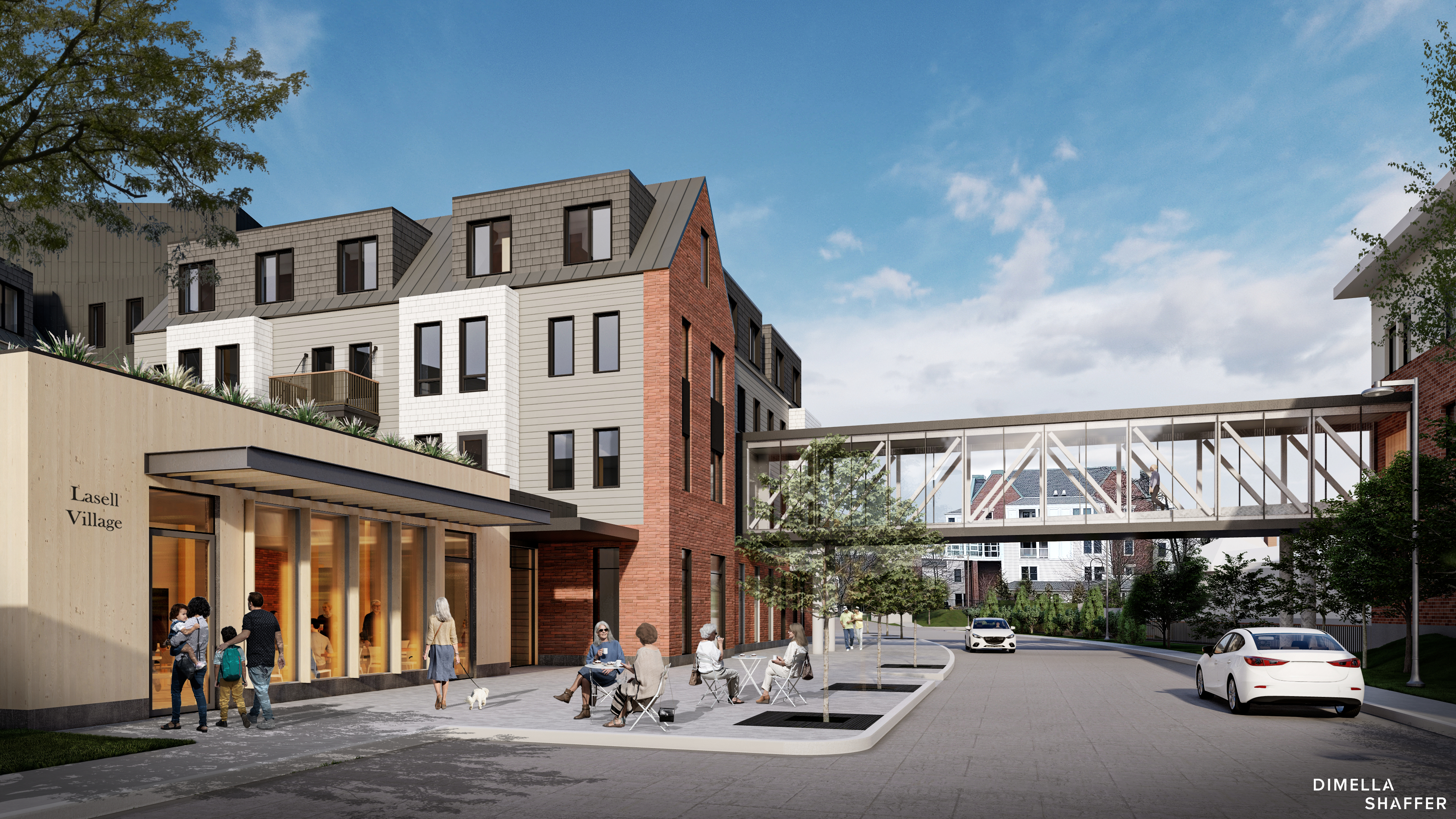 Project rendering, courtesy of Lasell Village Inc.
