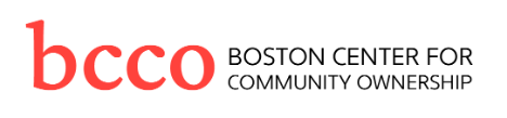 Boston Center for Community Ownership Logo