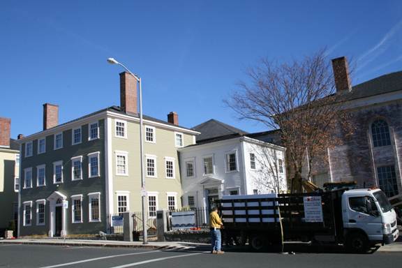 The Cape Ann Museum receives its new vents (courtesy Cape Ann Museum).