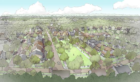 Devens Village Green's master plan proposal for Grant Road, Devens. (Credit: Devens Village Green)